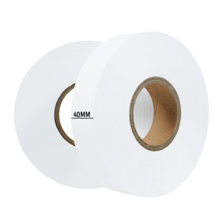 Текстильная лента, нейлон (NT637S, White nylon) 40мм х 200м, белая