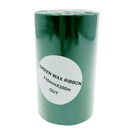 Красящая лента (Риббон) Green Wax (110mm x 300m, wax, втулка 1